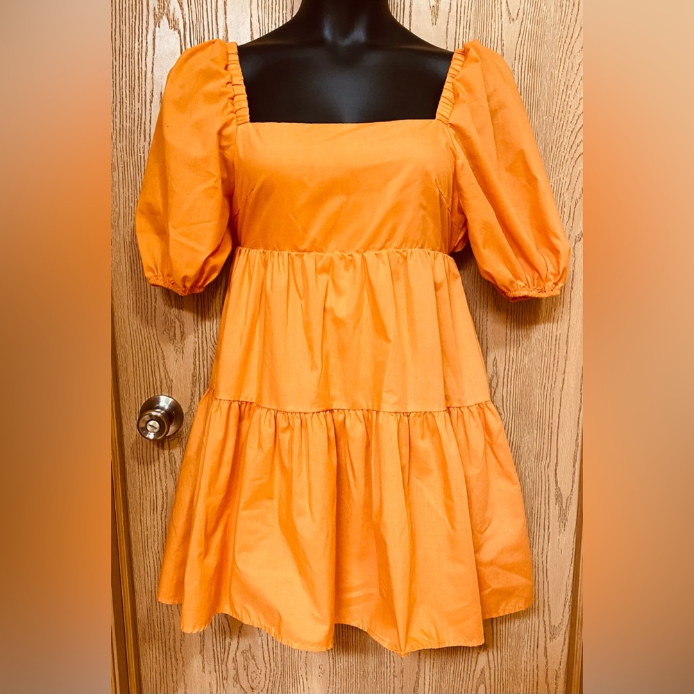 OWNGIGI Collection Orange Dress Size L